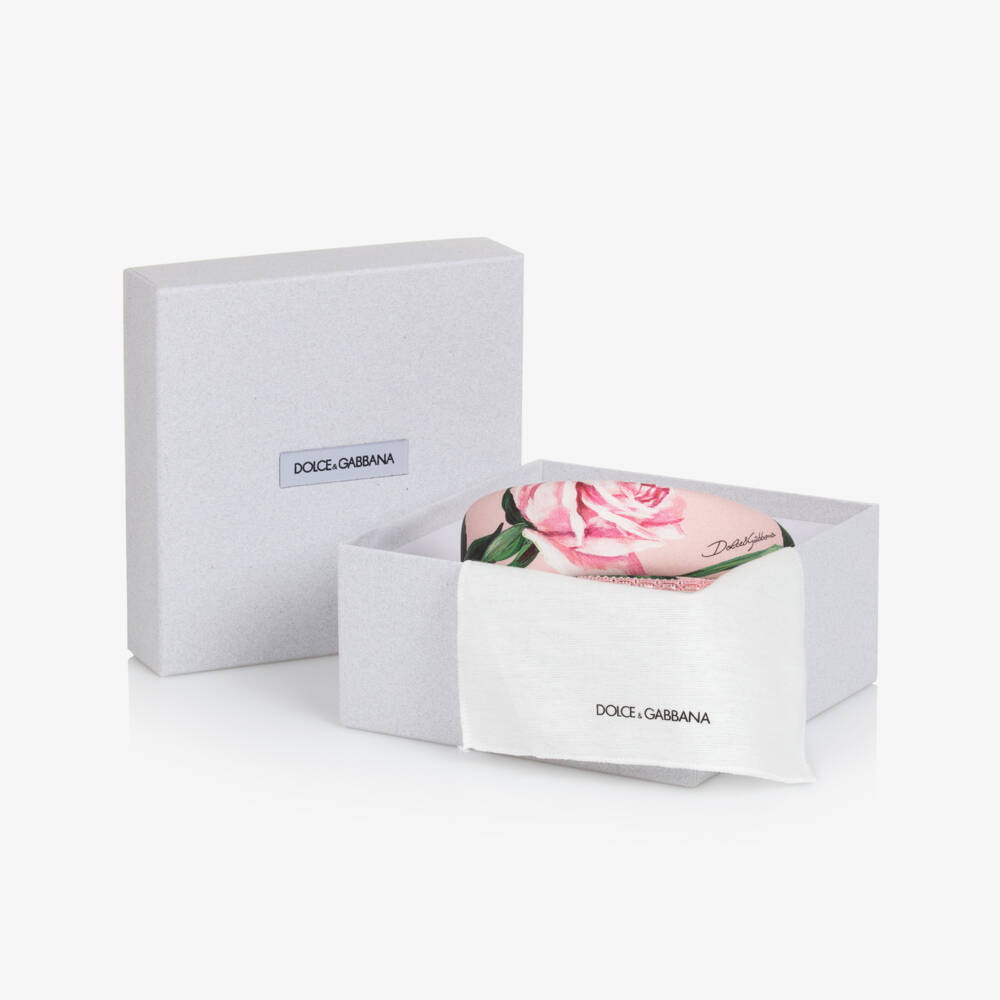 Dolce & Gabbana-Young Ladies' Floral Pink Headband | Childrensalon Outlet