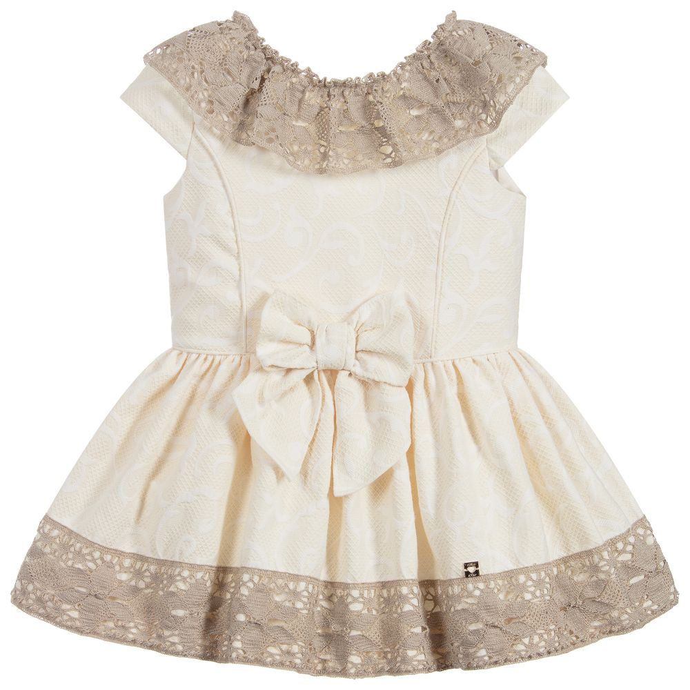 Dolce Petit - Girls Ivory Lace Dress | Childrensalon