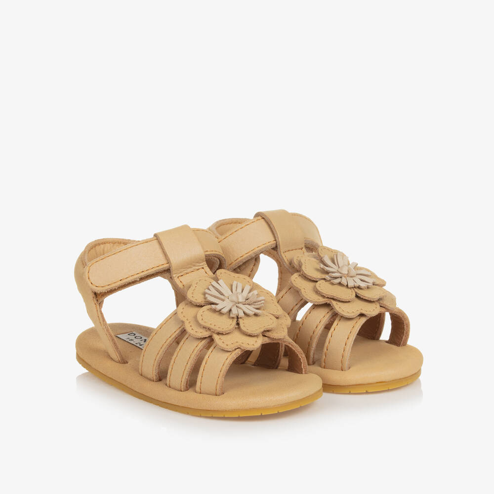Leather sandals for baby girl top