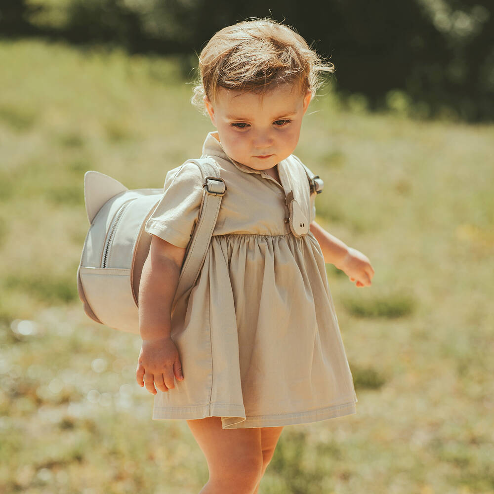Donsje Baby Girls Green Organic Cotton Dress Childrensalon Outlet