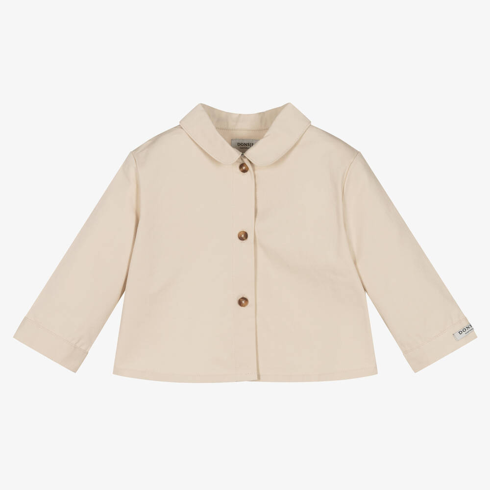 Donsje - Veste ivoire en coton bébé fille | Childrensalon