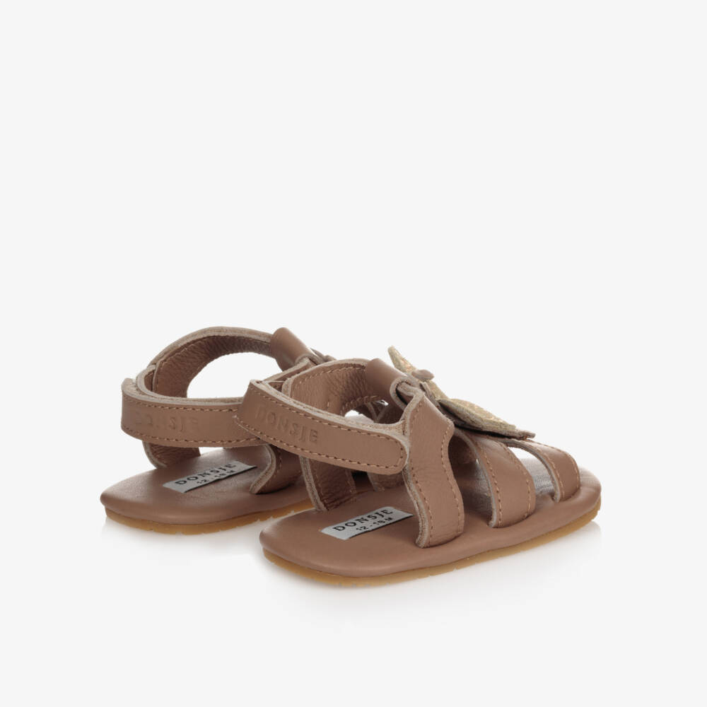 Donsje-صندل جلد لون بيج للمولودات | Childrensalon Outlet