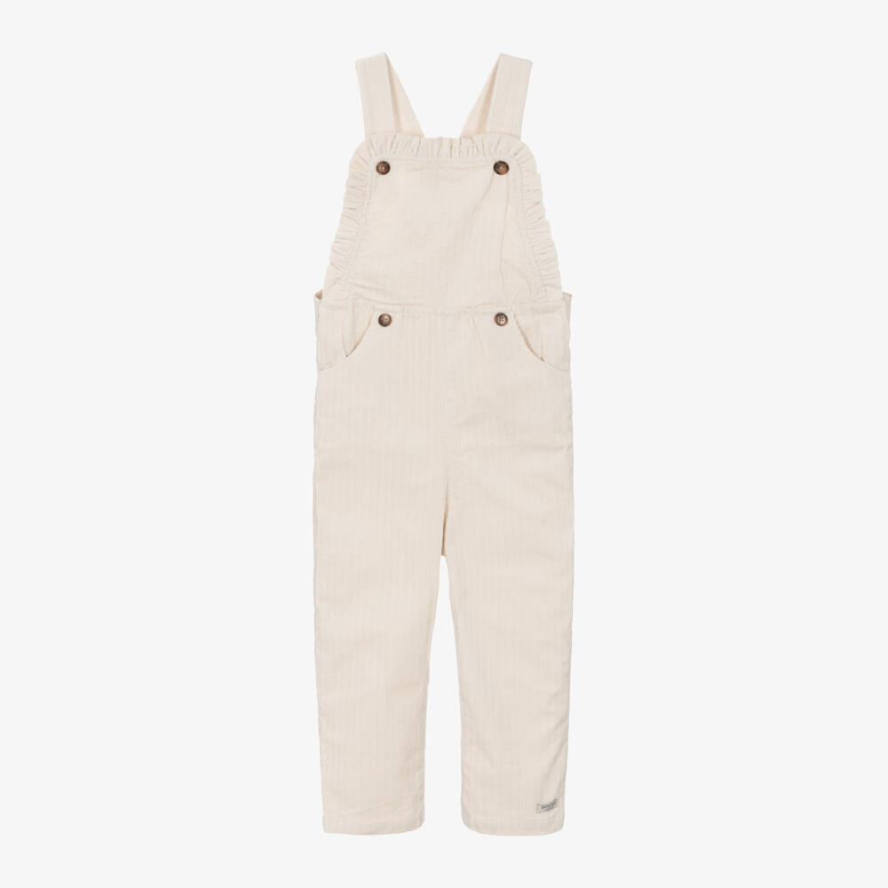 Donsje-Boys Beige Corduroy Overalls | Childrensalon Outlet