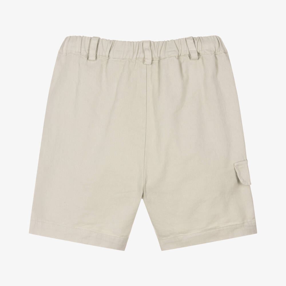 Donsje-Boys Grey Organic Cotton Shorts | Childrensalon Outlet