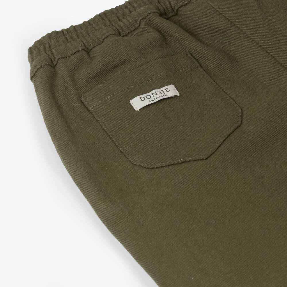 Donsje-Брюки из саржи мохового цвета для мальчиков | Childrensalon Outlet