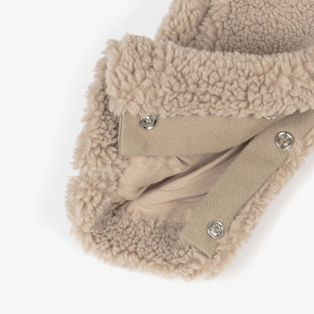 Donsje-Boys Plush Hazelnut Dungarees | Childrensalon Outlet