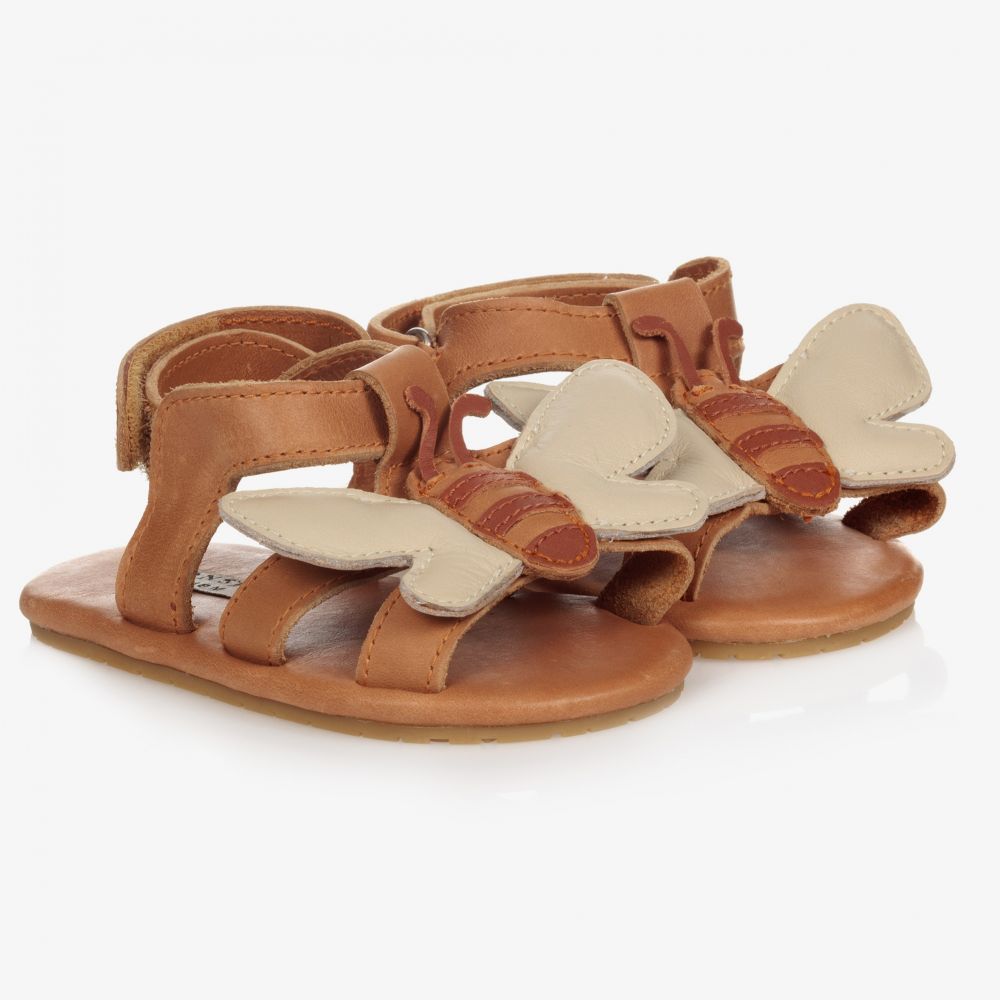 Donsje - Sandales marron en cuir Bébé | Childrensalon