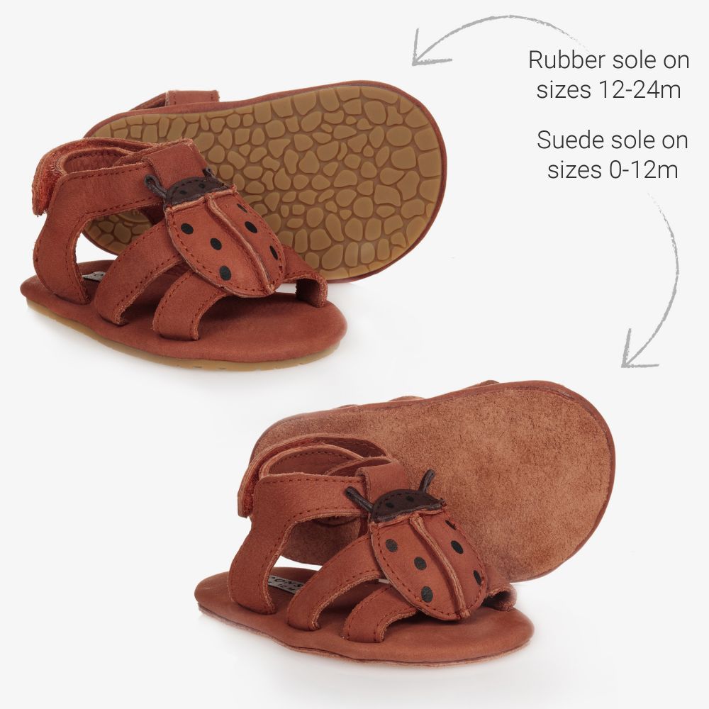 Donsje-Коричневые кожаные сандалии для малышей | Childrensalon Outlet
