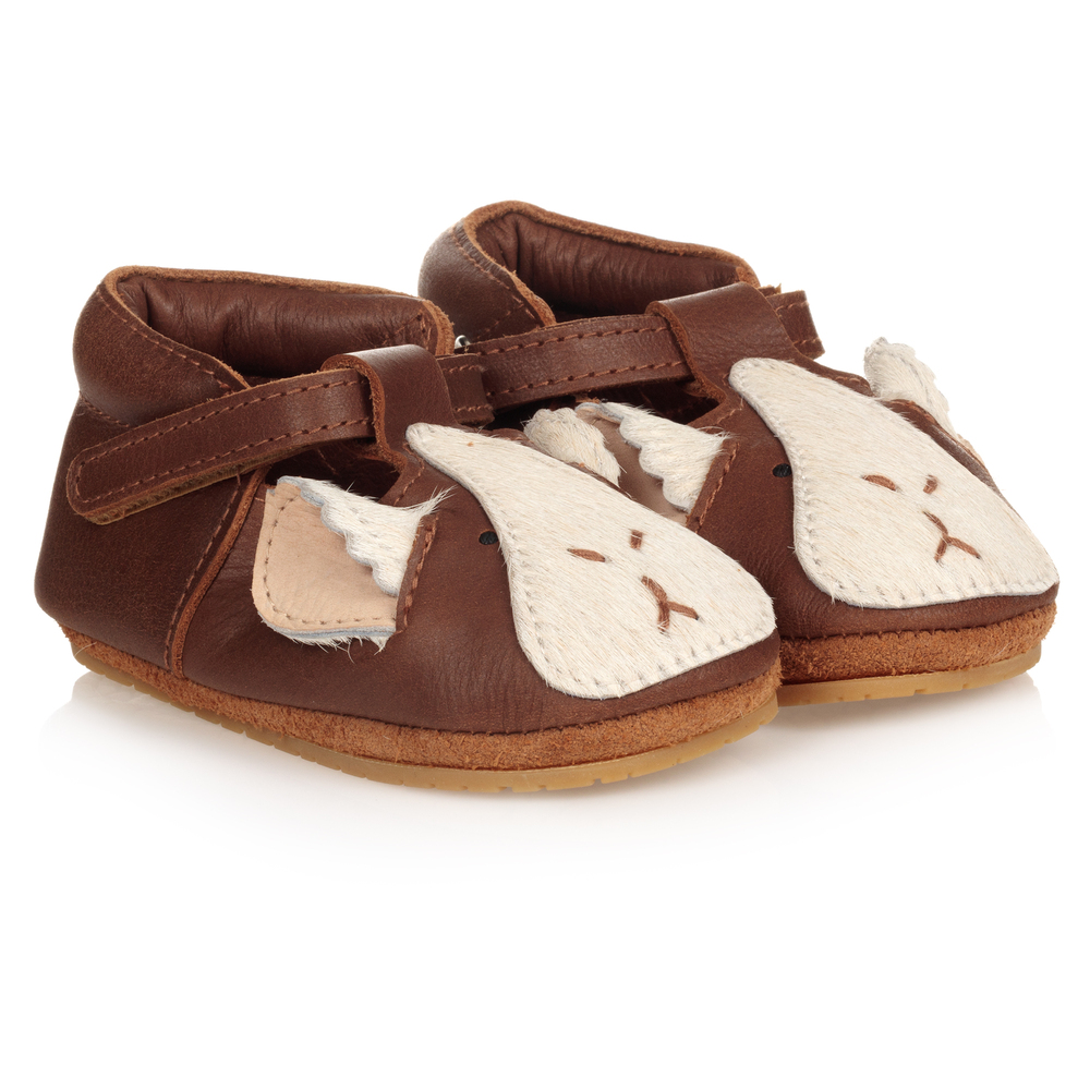 Donsje - Brown Leather Baby Shoes | Childrensalon