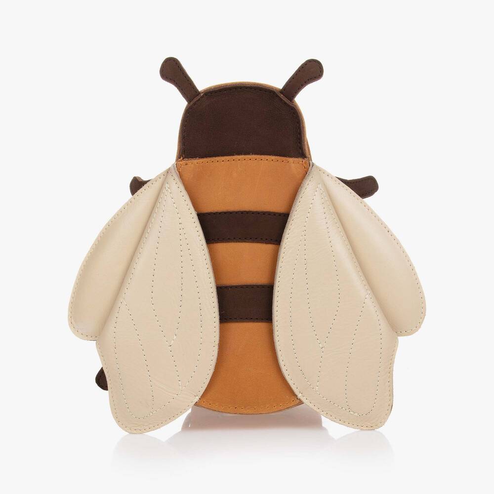 Leather bee backpack deals