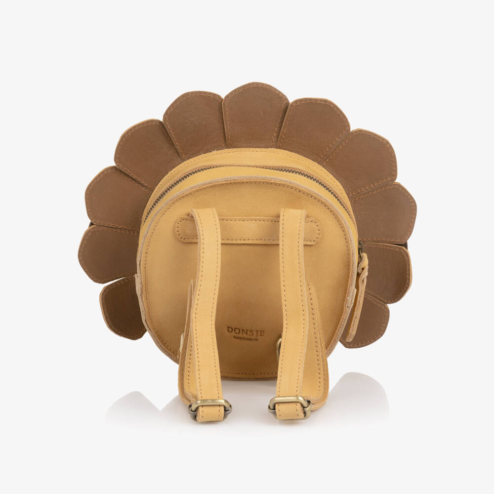 Donsje-Brown Leather Orangutan Backpack (14cm) | Childrensalon Outlet