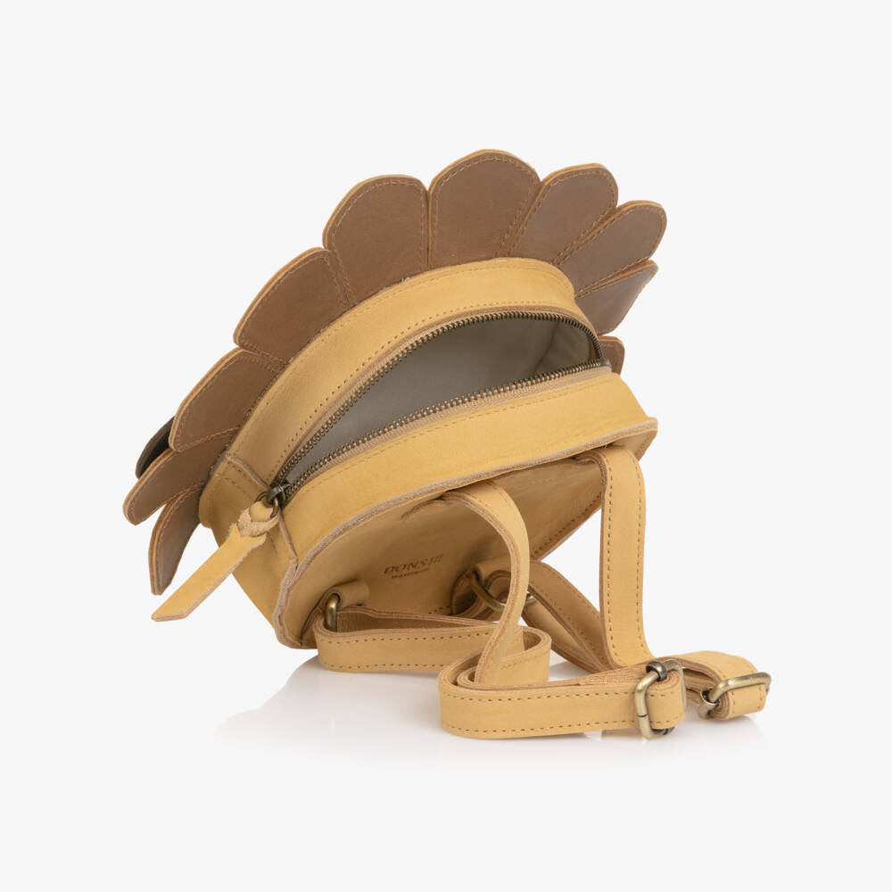 Donsje-Brown Leather Orangutan Backpack (14cm) | Childrensalon Outlet