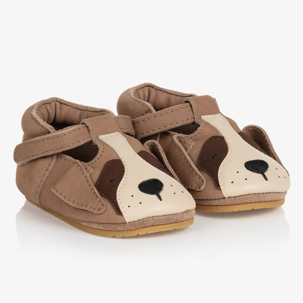 Donsje - Saint Bernard Babylederschuhe braun | Childrensalon