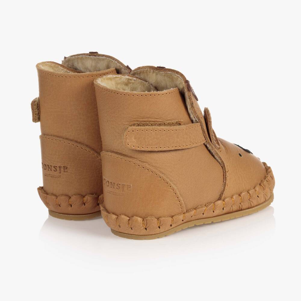 دونسجي-بوت أطفال ولادي جلد لون بني | Childrensalon Outlet