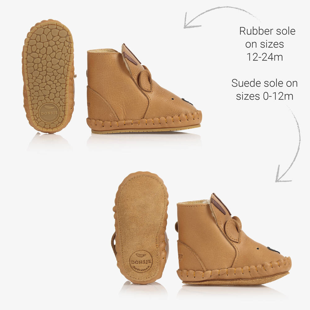 دونسجي-بوت أطفال ولادي جلد لون بني | Childrensalon Outlet