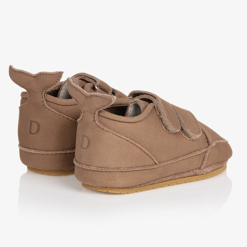 دونسجي-حذاء شامواه لون بني لمرحلة قبل المشي للمواليد | Childrensalon Outlet