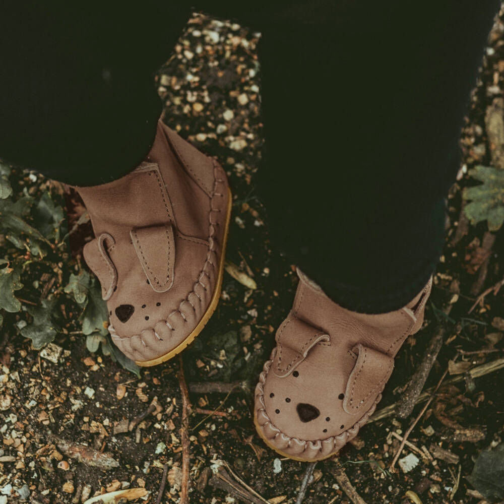 Donsje-Brown Suede Leather Pre-Walkers | Childrensalon Outlet