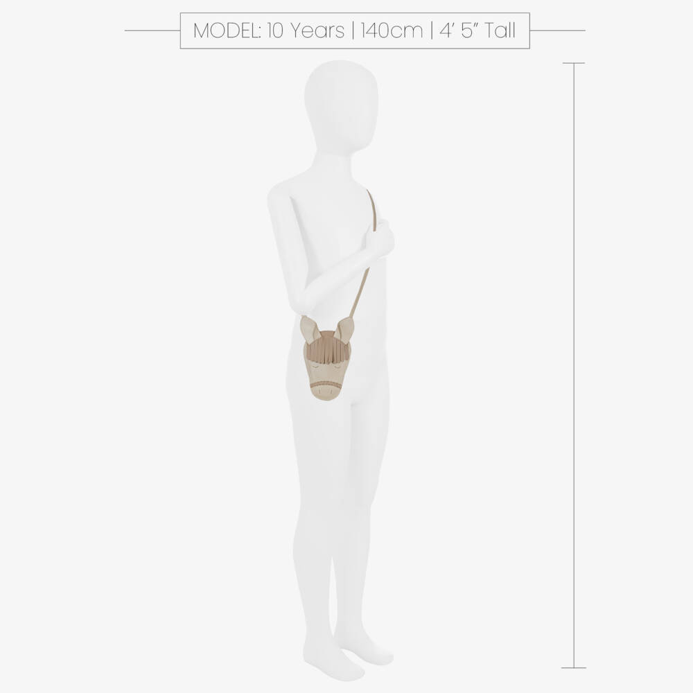 Donsje-Girls Ivory Leather Pony Satchel | Childrensalon Outlet