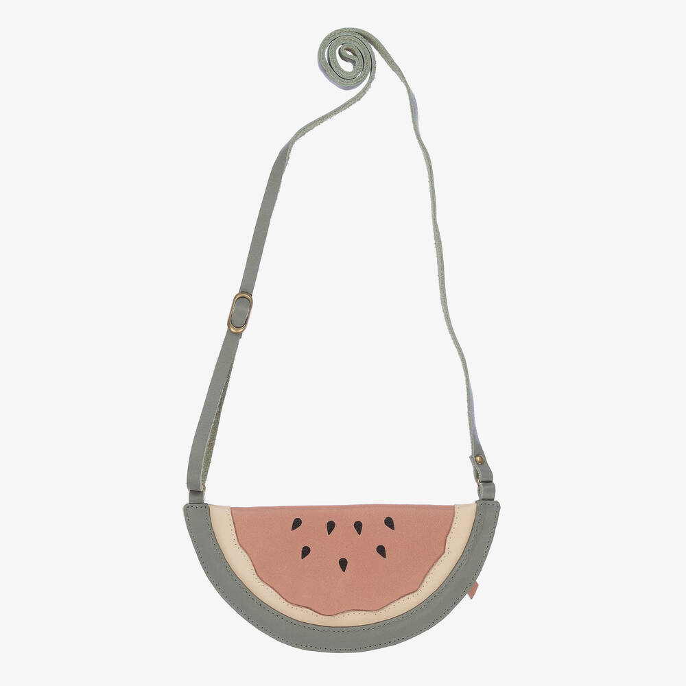 Donsje - Wassermelonen-Lederbrustbeutel 18cm | Childrensalon