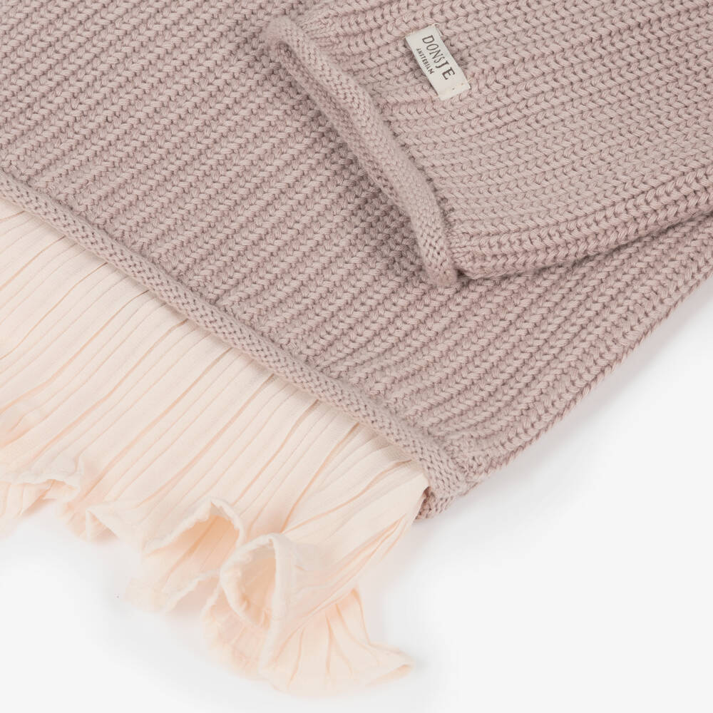 Donsje-Girls Lilac Knit Tunic Sweater | Childrensalon Outlet