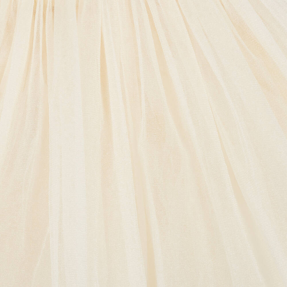 Donsje-Girls Off-White Tulle Skirt | Childrensalon Outlet