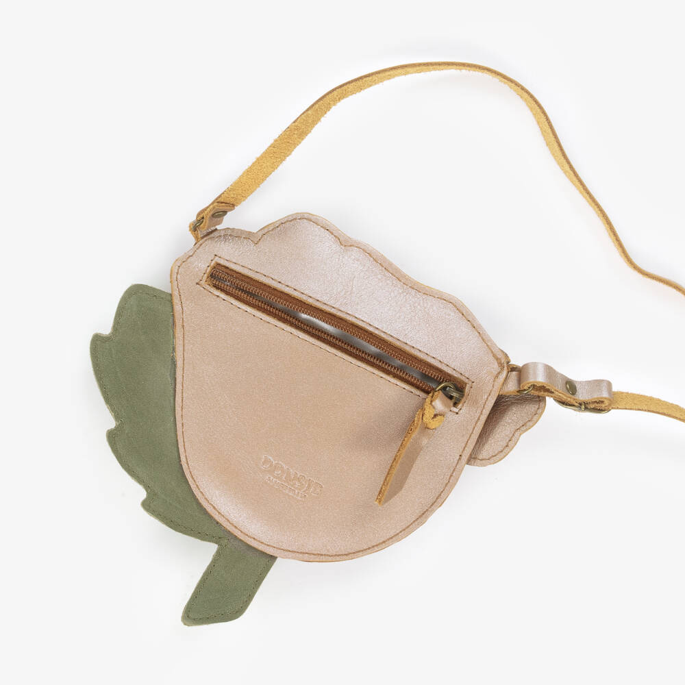 Donsje-Girls Rose Clay Shimmer Satchel | Childrensalon Outlet