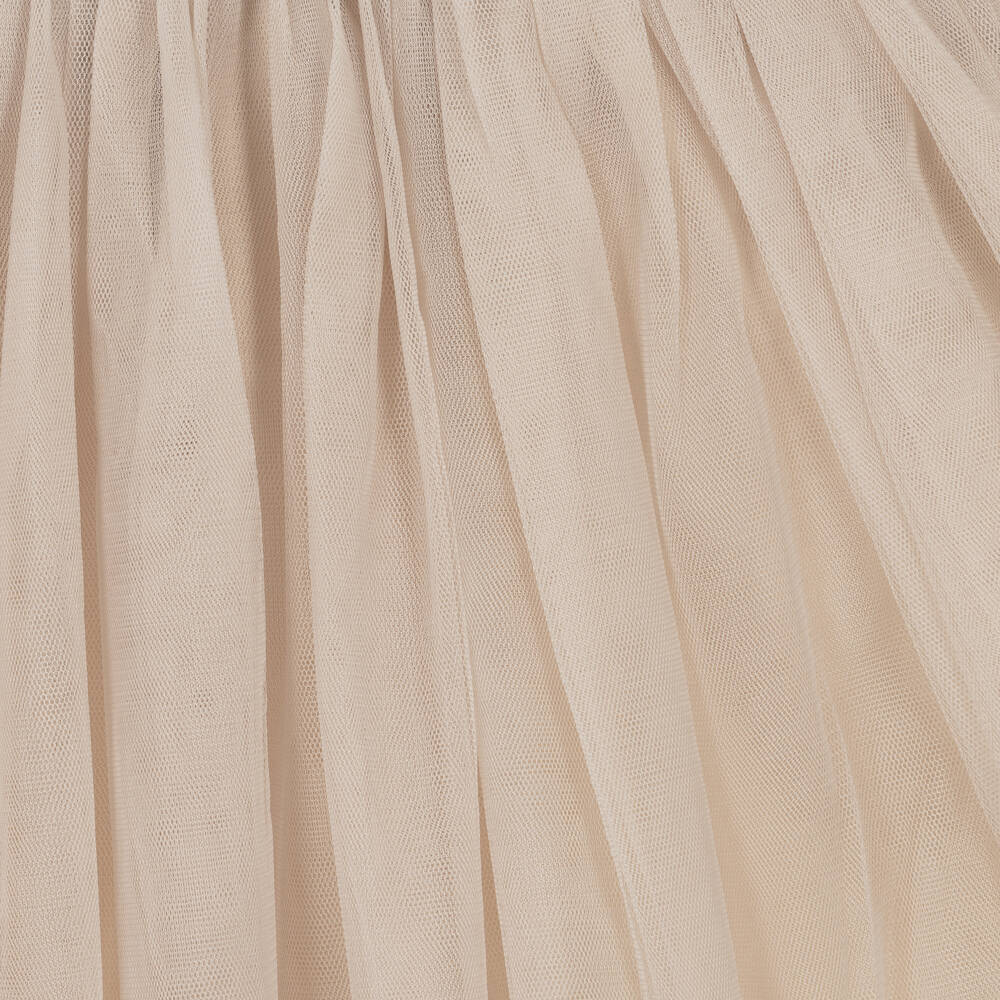 Donsje-Girls Rose Grey Tulle Dress | Childrensalon Outlet