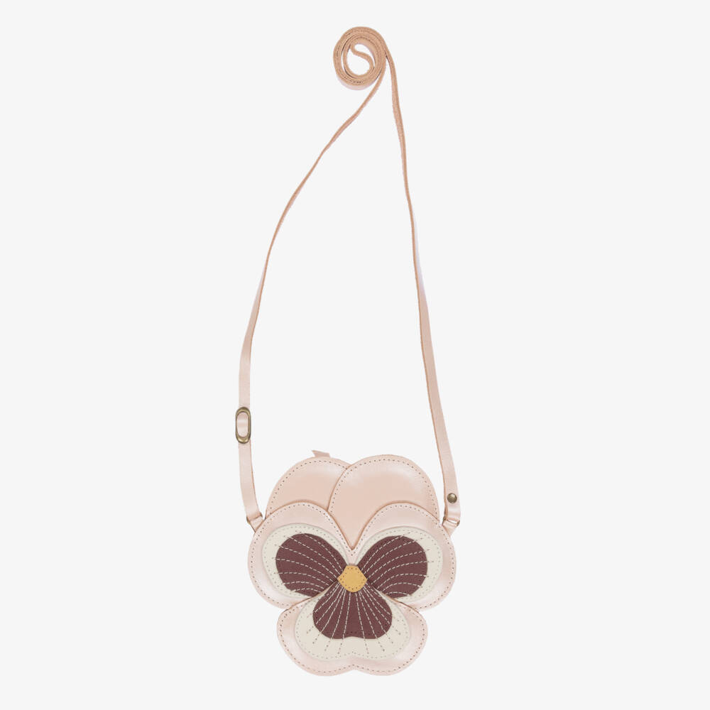 Donsje-Girls Soft Leather Rosebud Purse | Childrensalon Outlet