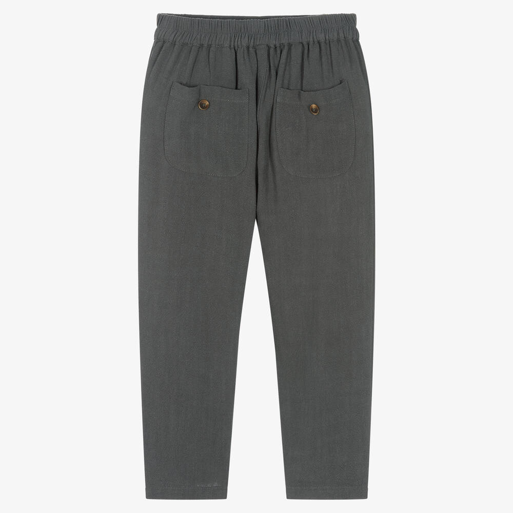Donsje-Grey Casual Trousers | Childrensalon Outlet