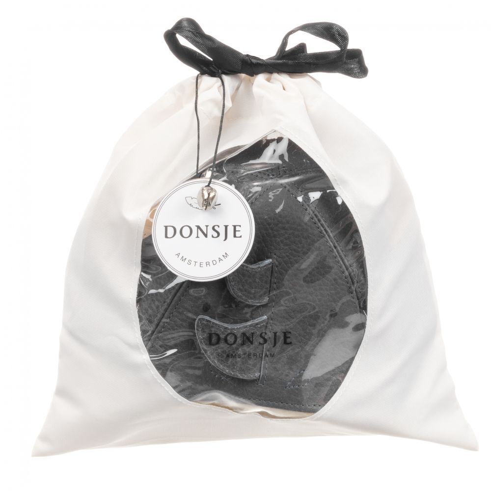 Donsje-Серая кожа шапка в виде головы носорога | Childrensalon Outlet