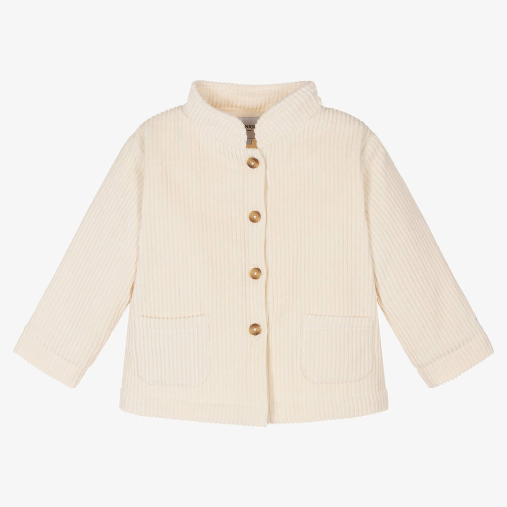 Donsje-Ivory Cotton Corduroy Jacket | Childrensalon Outlet