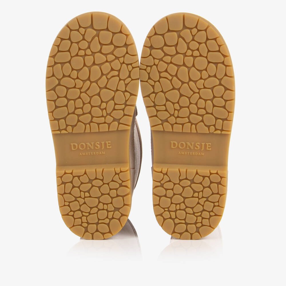 Donsje-Ivory Leather Boots | Childrensalon Outlet