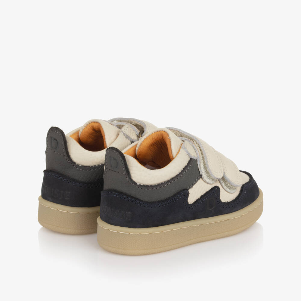 Donsje-Ivory & Navy First Walkers | Childrensalon Outlet