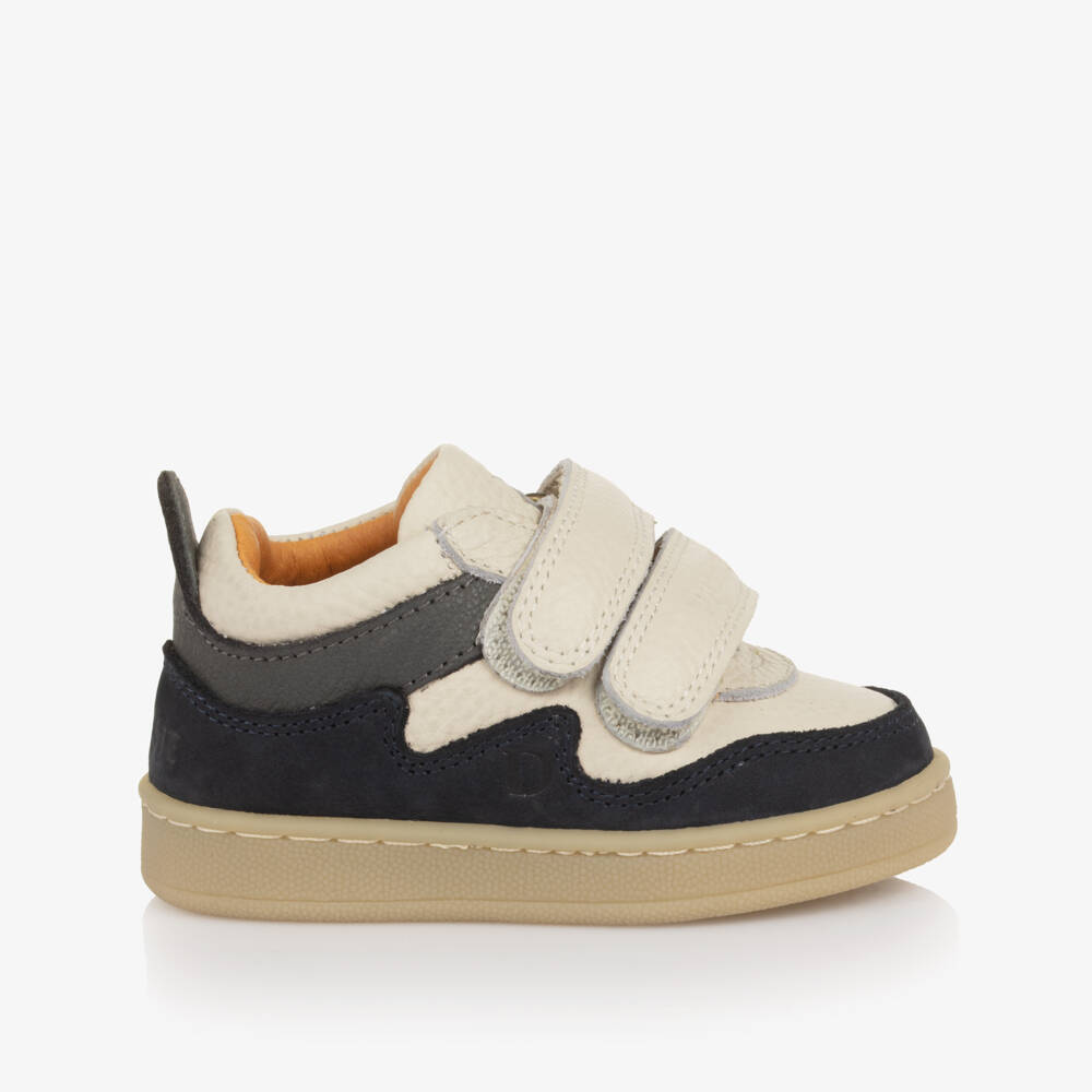 Donsje-Ivory & Navy First Walkers | Childrensalon Outlet