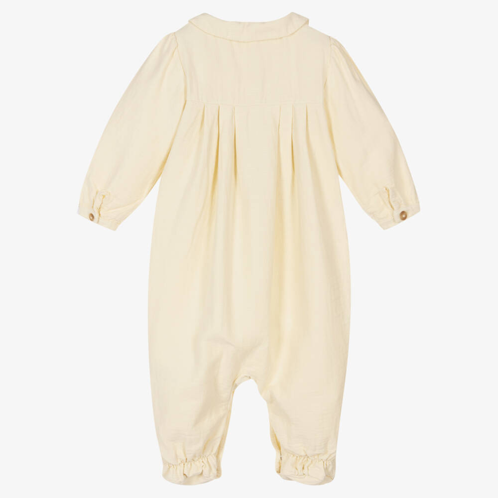 Donsje-Кремовый комбинезон из органического хлопка | Childrensalon Outlet