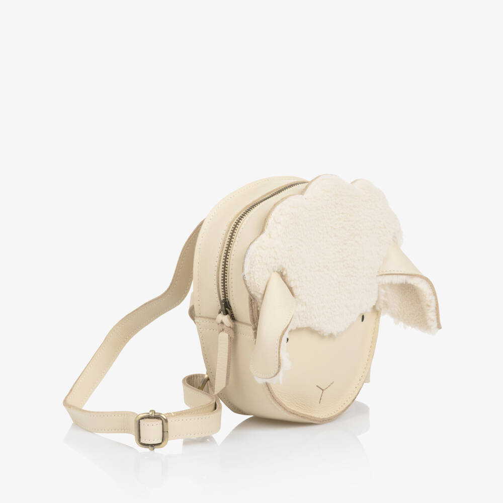 Donsje-Junior Girls Ivory Lamb Bag | Childrensalon Outlet