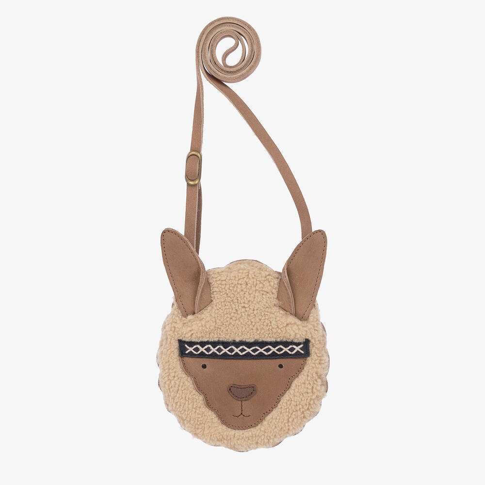Donsje - Кожаная сумка в виде головы альпаки (14см) | Childrensalon