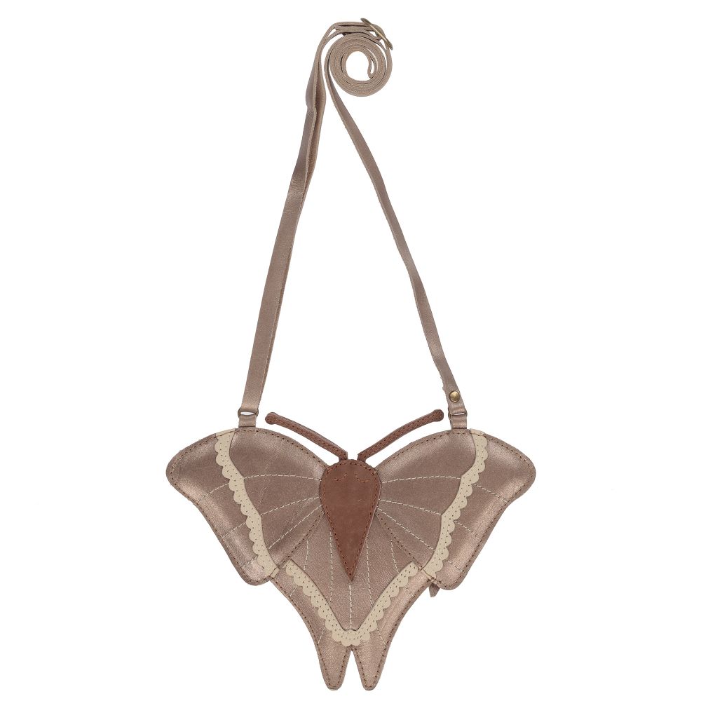 Leather butterfly purse top