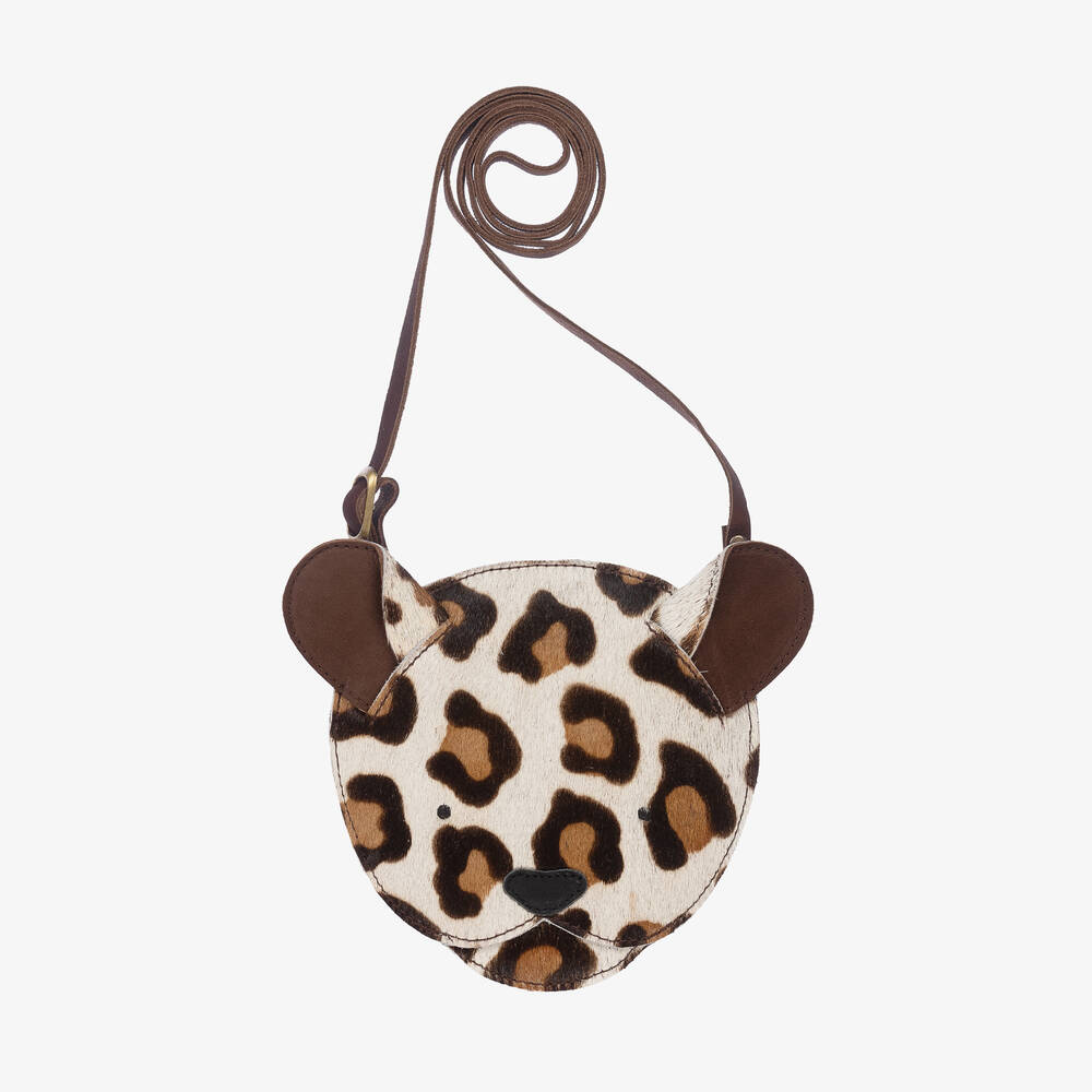 Donsje - Кожаная сумка в виде головы ягуара (13см) | Childrensalon