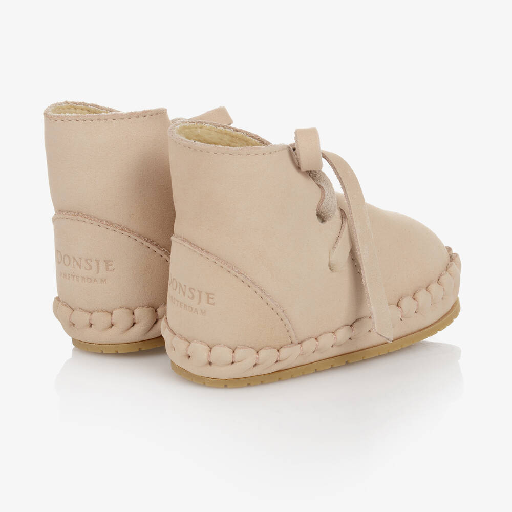 دونسجي-بوت جلد لون زهري للمولودات | Childrensalon Outlet