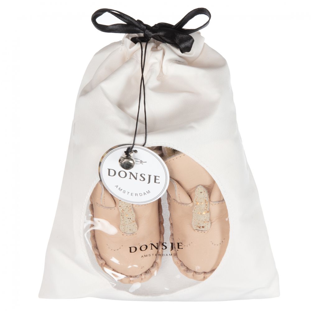 دونسجي-بوت جلد لون زهري لمرحلة بدء المشي | Childrensalon Outlet