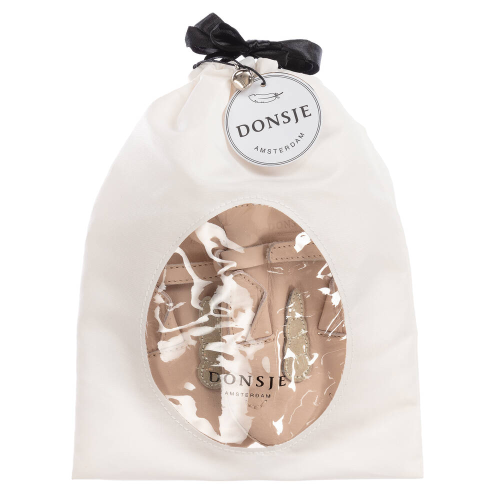 Donsje-Розовые кожаные варежки Единороги | Childrensalon Outlet