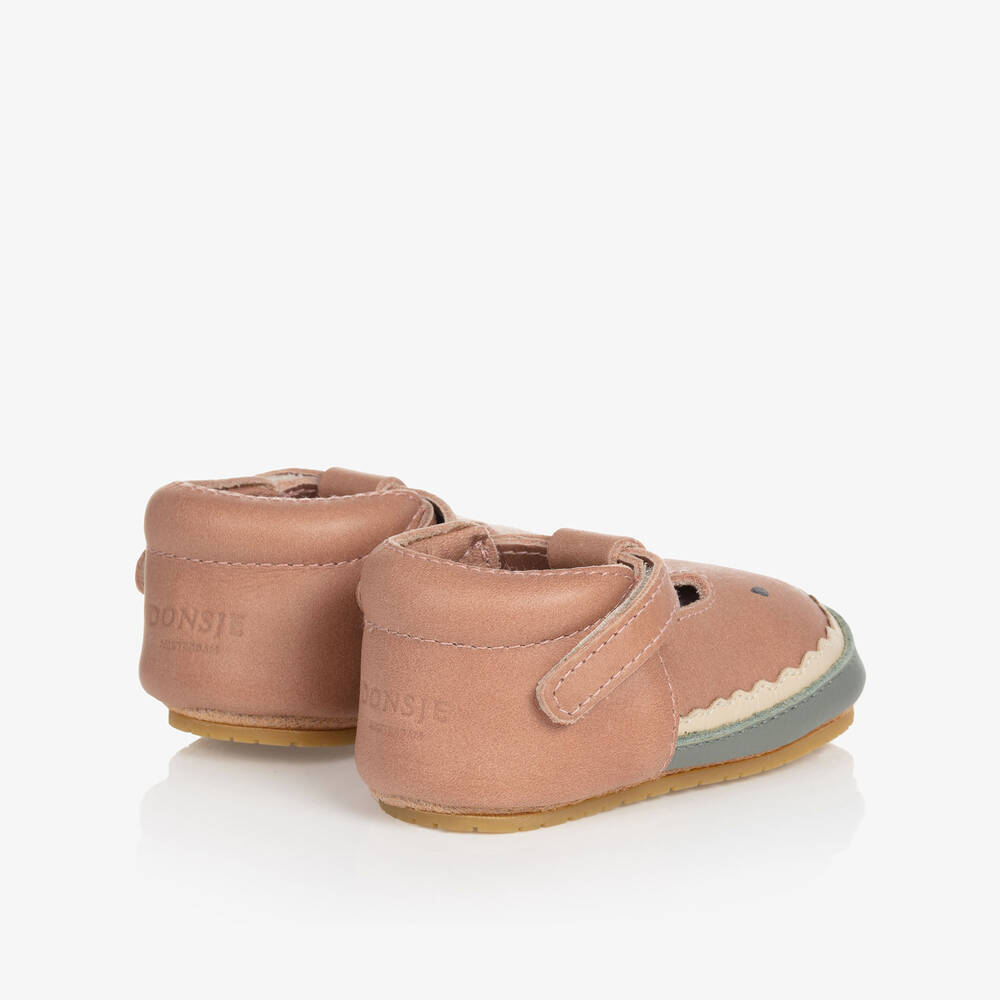 Donsje-Розовые кожаные туфли с арбузами для малышей | Childrensalon Outlet