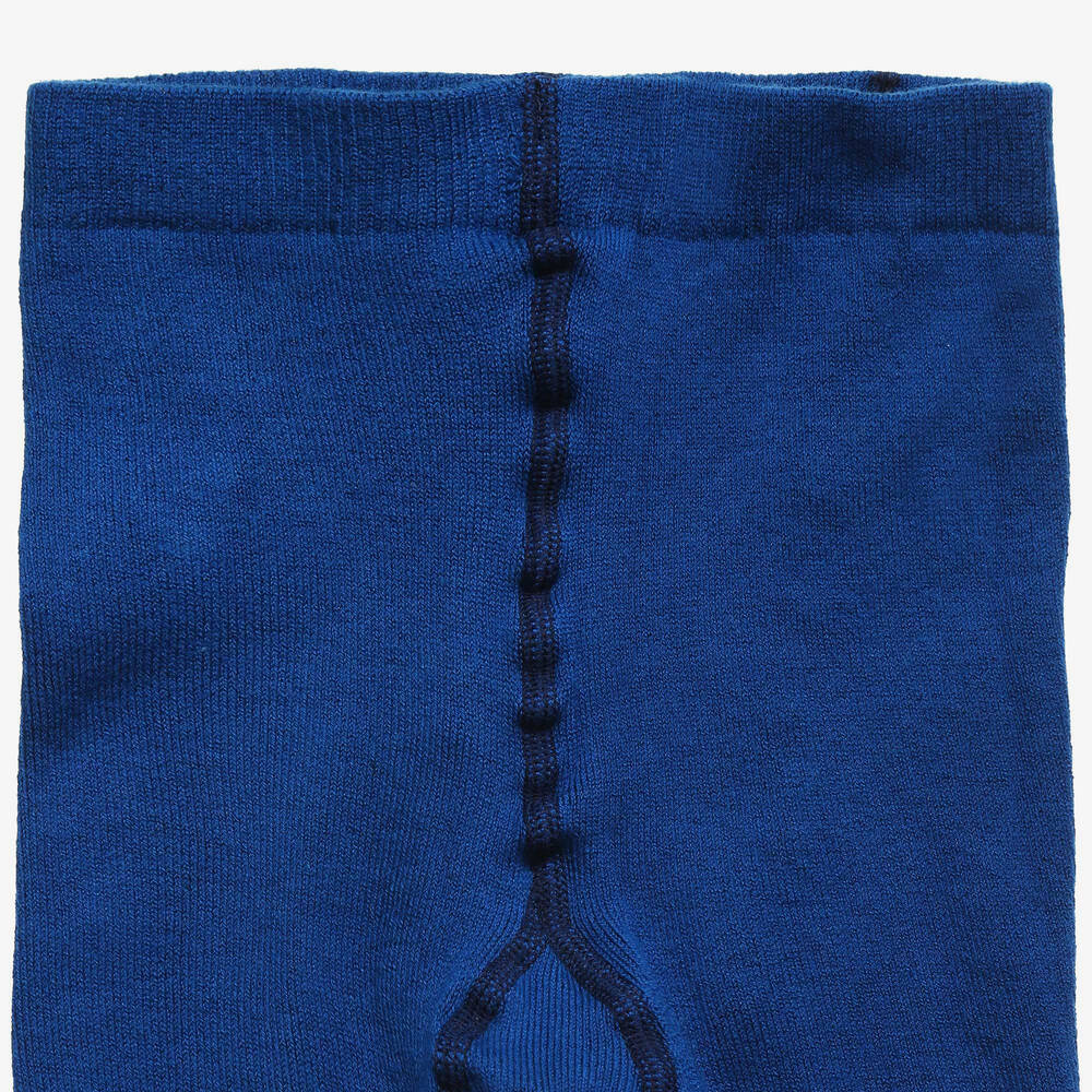 Dore Dore-Luxury Blue Cotton Tights | Childrensalon Outlet