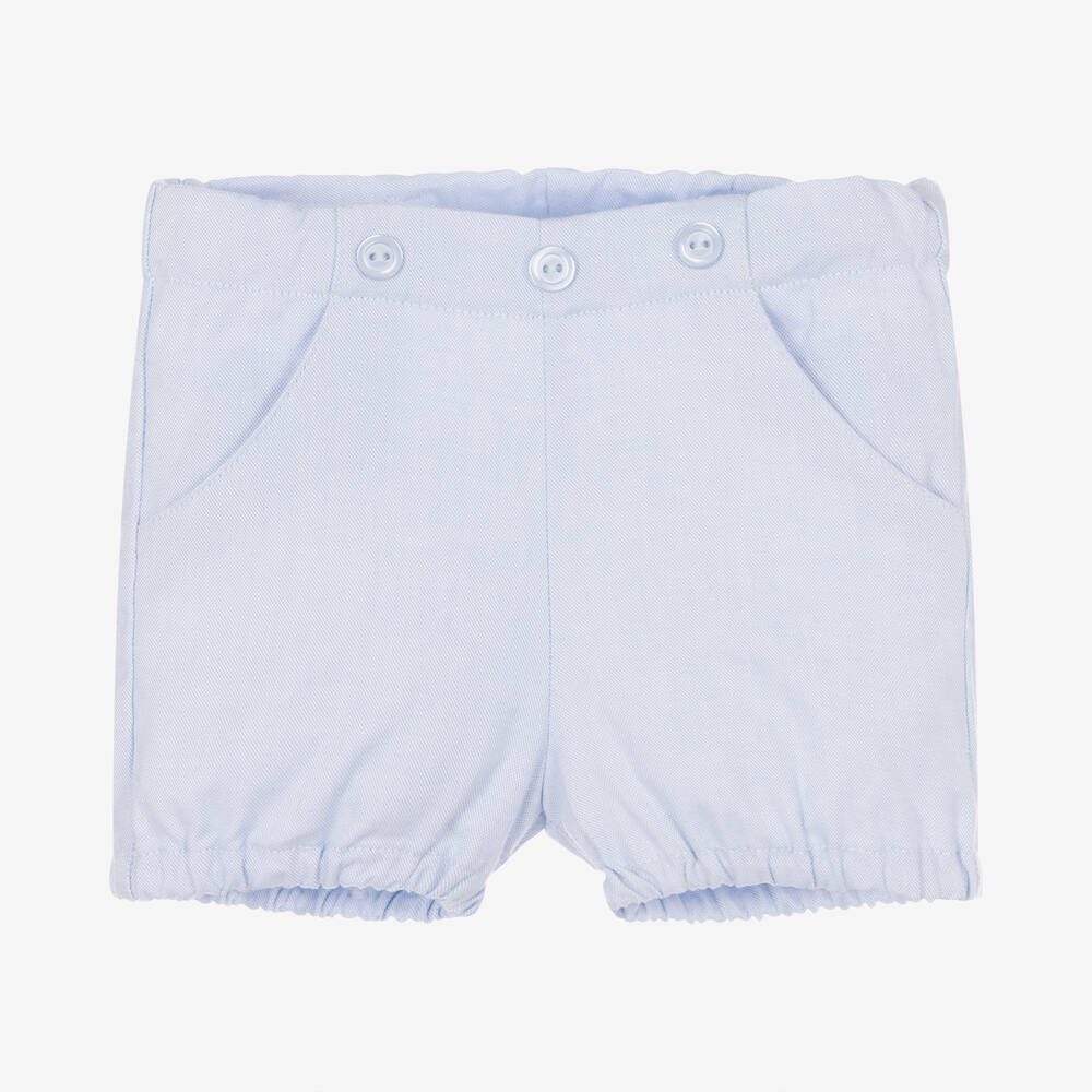 Dr. Kid-Голубые хлопковые шорты на бретелях | Childrensalon Outlet