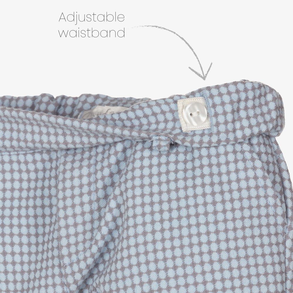Dr. Kid-Baby Boys Blue & Grey Trousers | Childrensalon Outlet