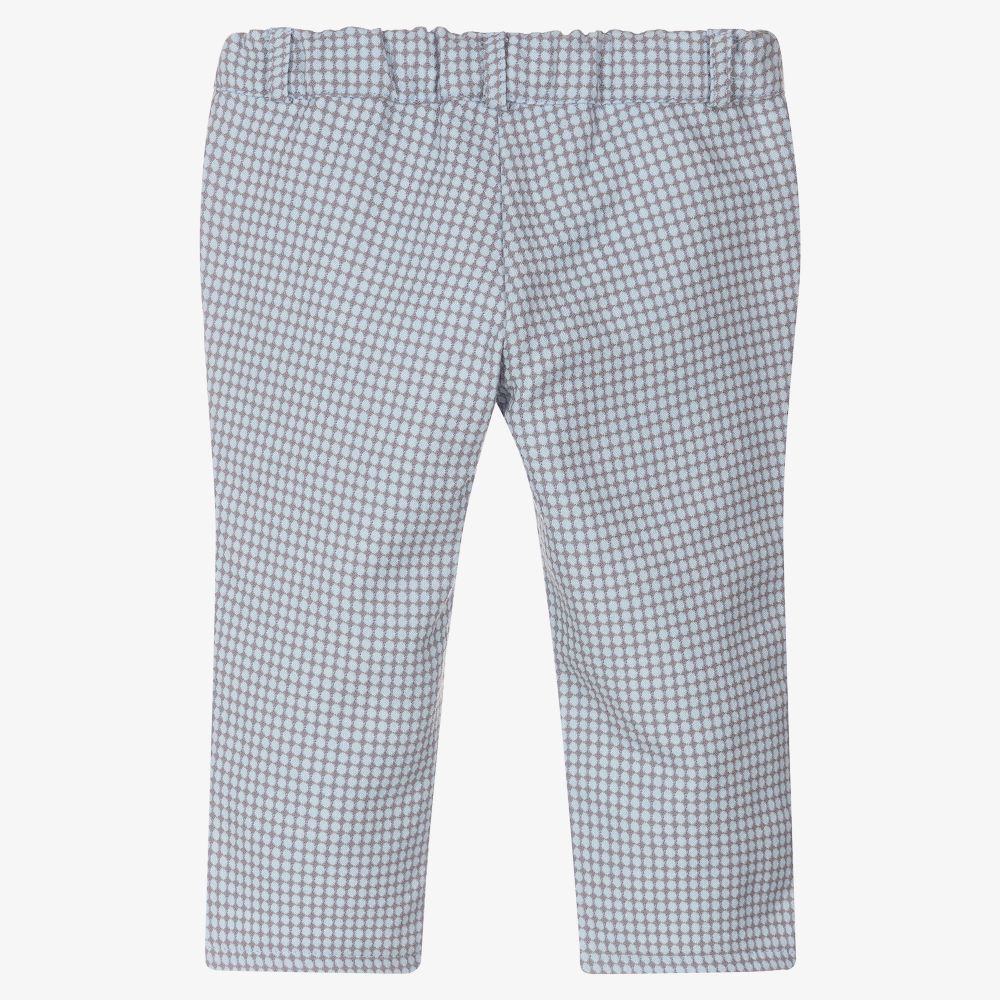 Dr. Kid-Baby Boys Blue & Grey Trousers | Childrensalon Outlet