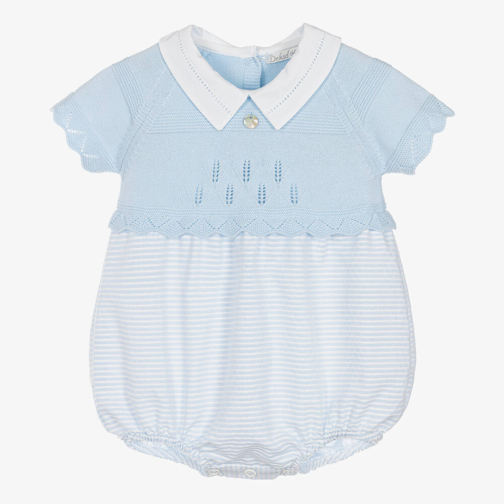 Dr. Kid-Baby Boys Blue Stripe Shortie | Childrensalon Outlet