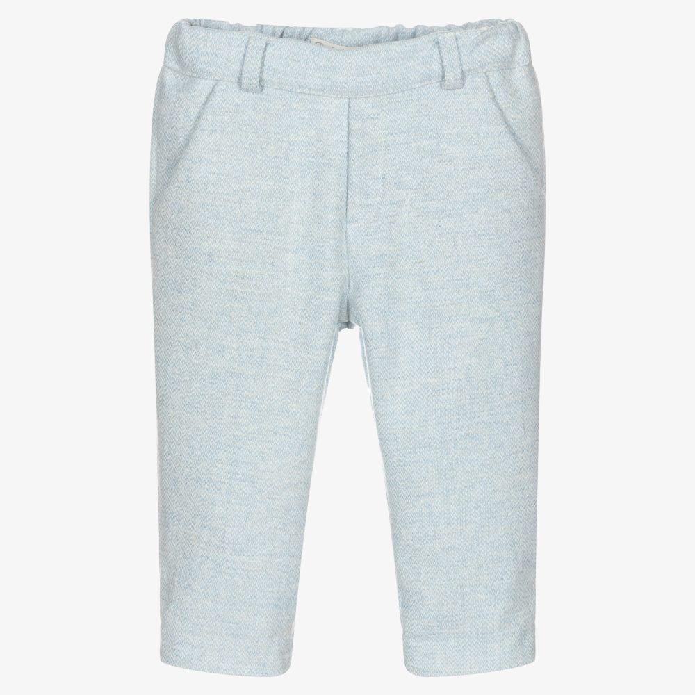 Dr. Kid-Baby Boys Blue Wool Trousers | Childrensalon Outlet