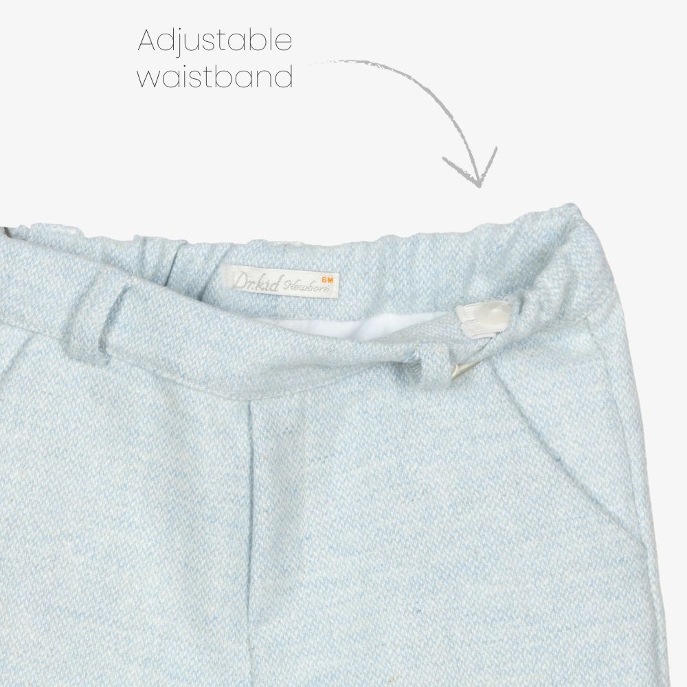 Dr. Kid-Baby Boys Blue Wool Trousers | Childrensalon Outlet